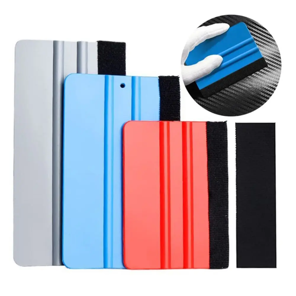 

Валик-шпатель с войлочной кромкой для виниловой пленки, пластиковый, для чистки автомобиля, наклеек, карбоновой пленки, декалей, обоев, автомобильных аксессуаров