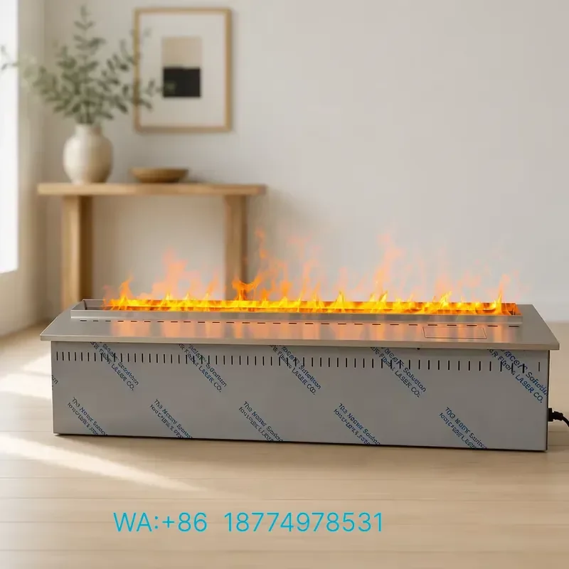 for Simulation Fire 3D Fireplace Water Vapor Mist Maker Realistic Flame Bioethanol Alternative for Home Heating