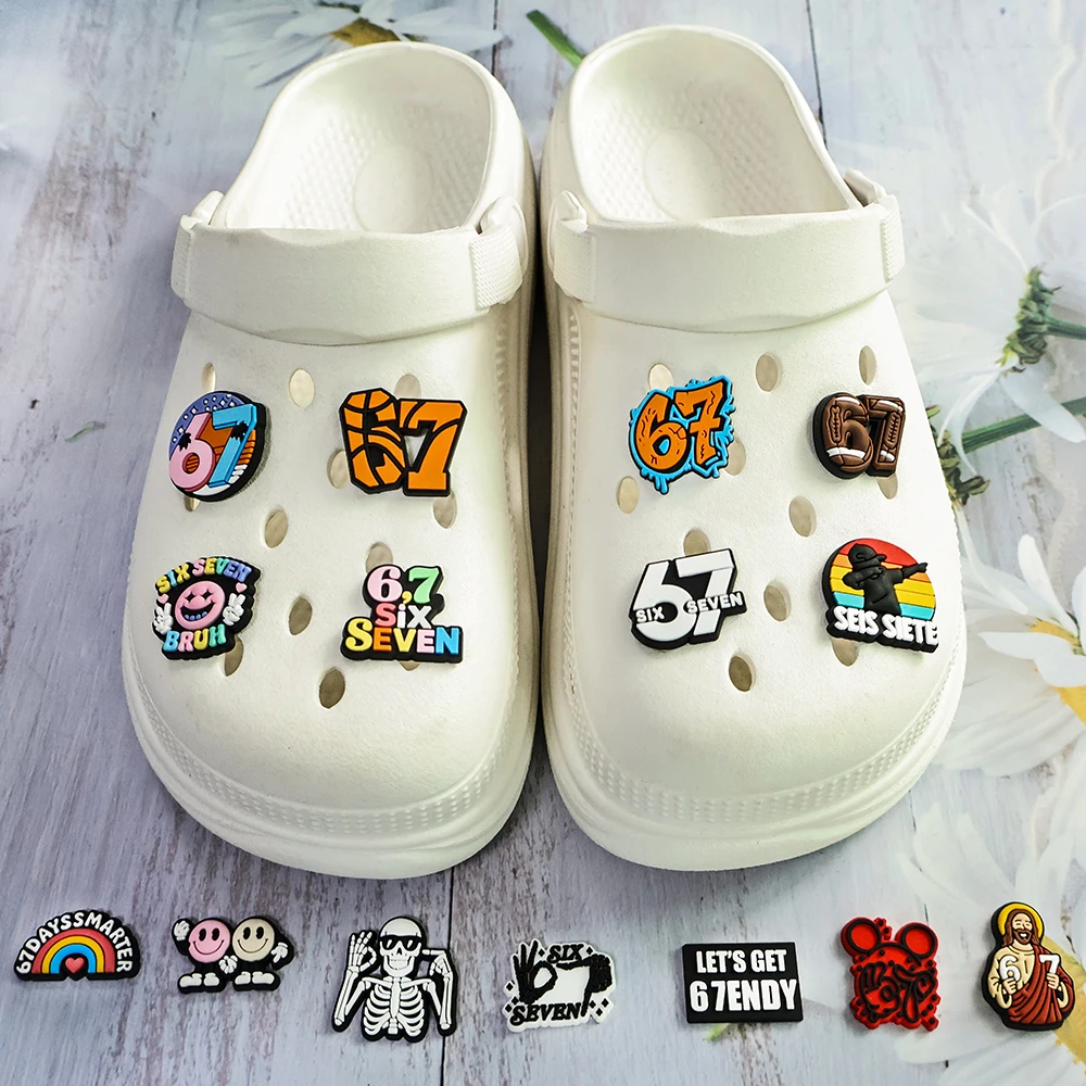 16pcs Hot 67 Boy Series Shoe Charms For Clogs Shoe Decoration Premium Quality Popular Shoe Accessories Great Gift