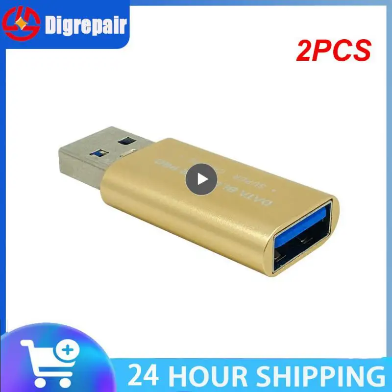 2PCS Usb Data Blocker Deep Space Ash Plug And Play Effective Data Theft Protection Brush Support Fast Charge