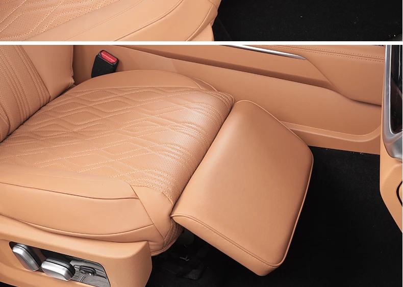 For GWM Tank 500 Hi4T / Hi4Z 2026 Car Co-pilot Electric Leg Support 90 Degree Adjustable Passenger Seat Leg Rest Leather Pad detail image 11