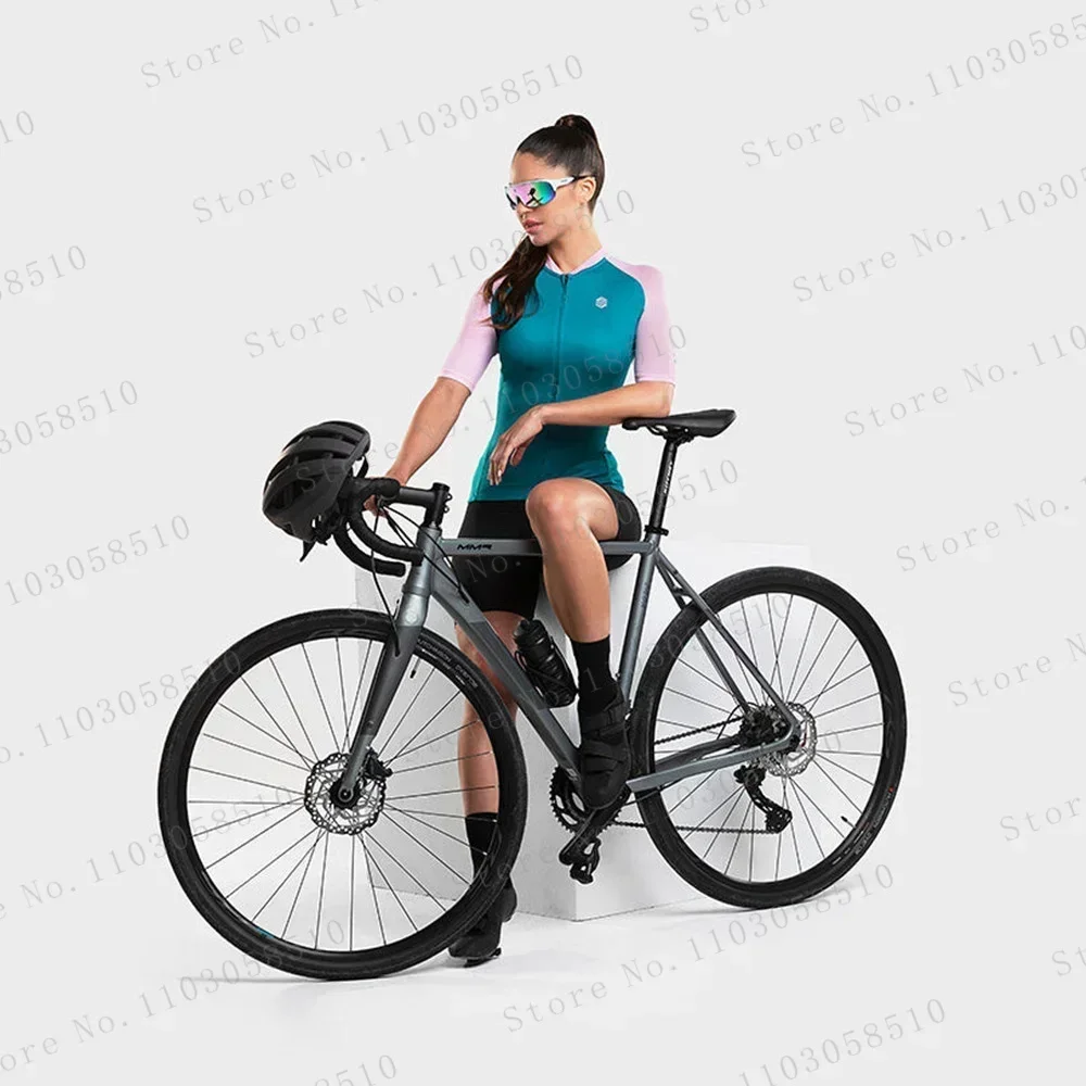 

2024 New Cycling Jersey Team Women Cycling Set Racing Bicycle Clothing Suit Breathable Mountain Bike Clothes sirokoing