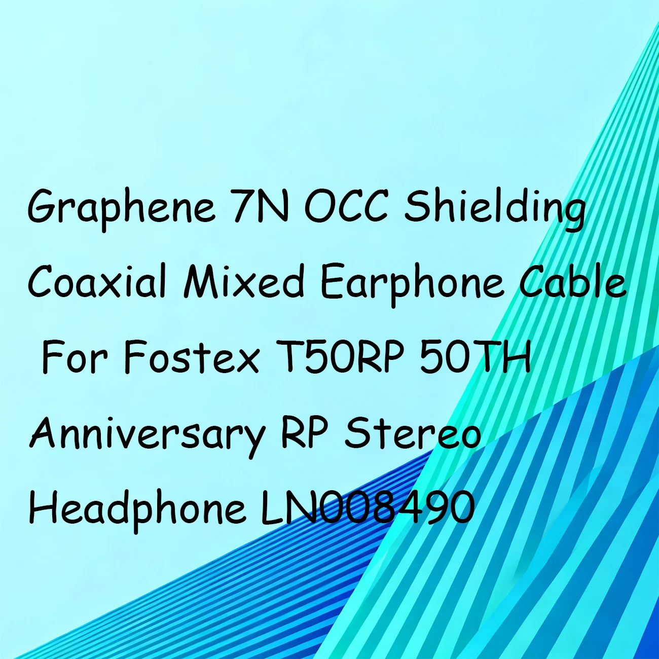Graphene 7N OCC Shielding Coaxial Sleeve Earphone Cable For Fostex T50RP 50TH Anniversary RP Stereo Headphone LN008490