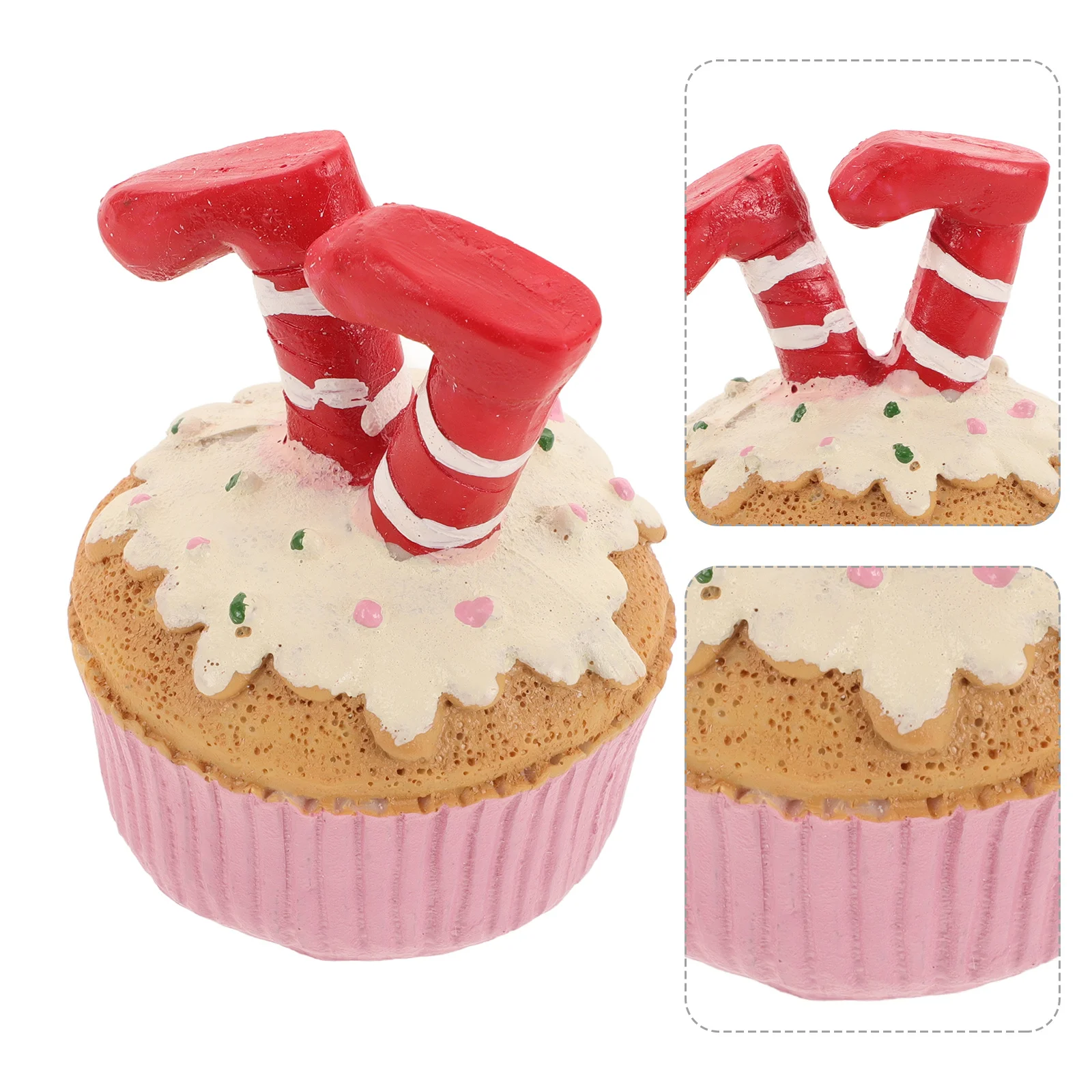 

Resin Christmas Feet Themed Decoration Sturdy Holiday Table Decoration Festive Resin Christmas Home Ornament Holiday Table Decor