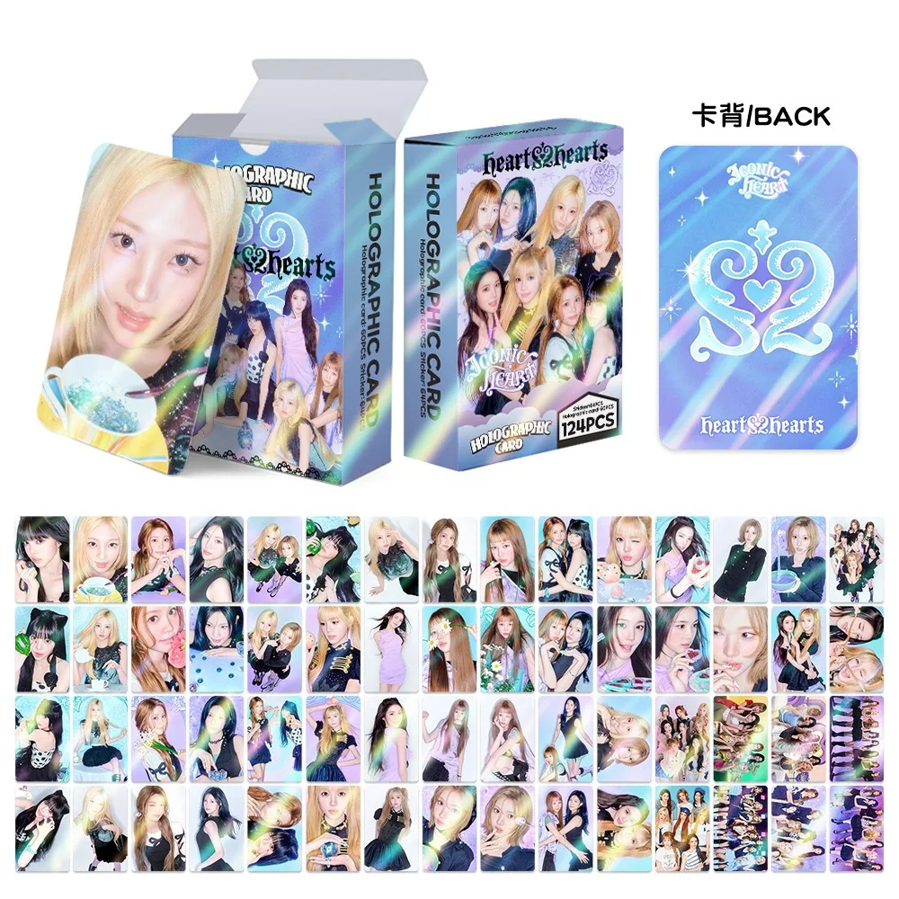 2026 New Hot 124Pcs H2H  Holographic Lomo Cards New Album Photocards