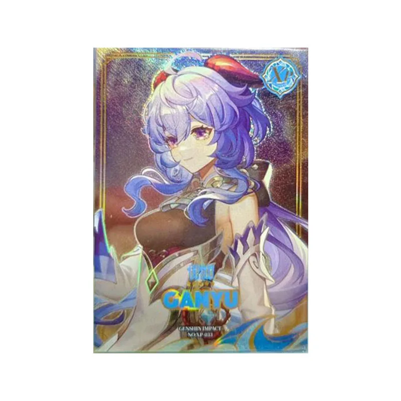 Anime Goddess Story Rare XP SZP SLP GP XP SKP SEP DP MR Refraction Foil Ganyu Toys for boys Collectible Cards Birthday Present