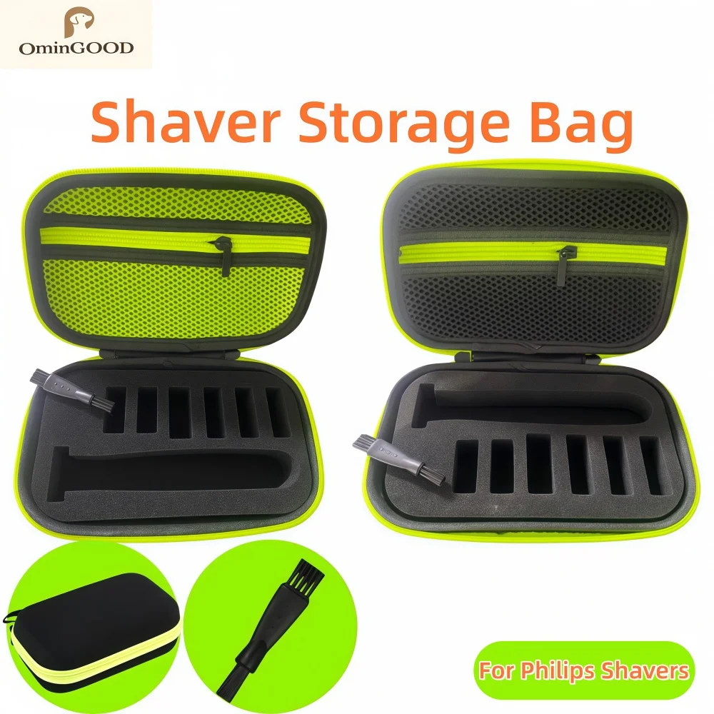 Estojo portátil para barbeador elétrico masculino Philips OneBlade, resistente a choques, bolsa de armazenamento de viagem rígida
