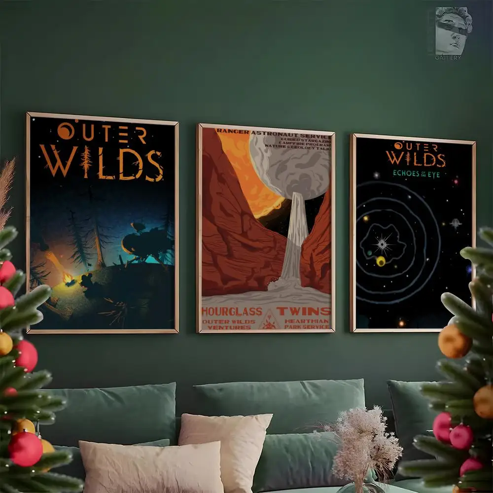 Game Poster HD Anime Movie Outer Wilds Hot Theme Anime Singer/OST/Movie-Waterproof Self-Stick Home Decor