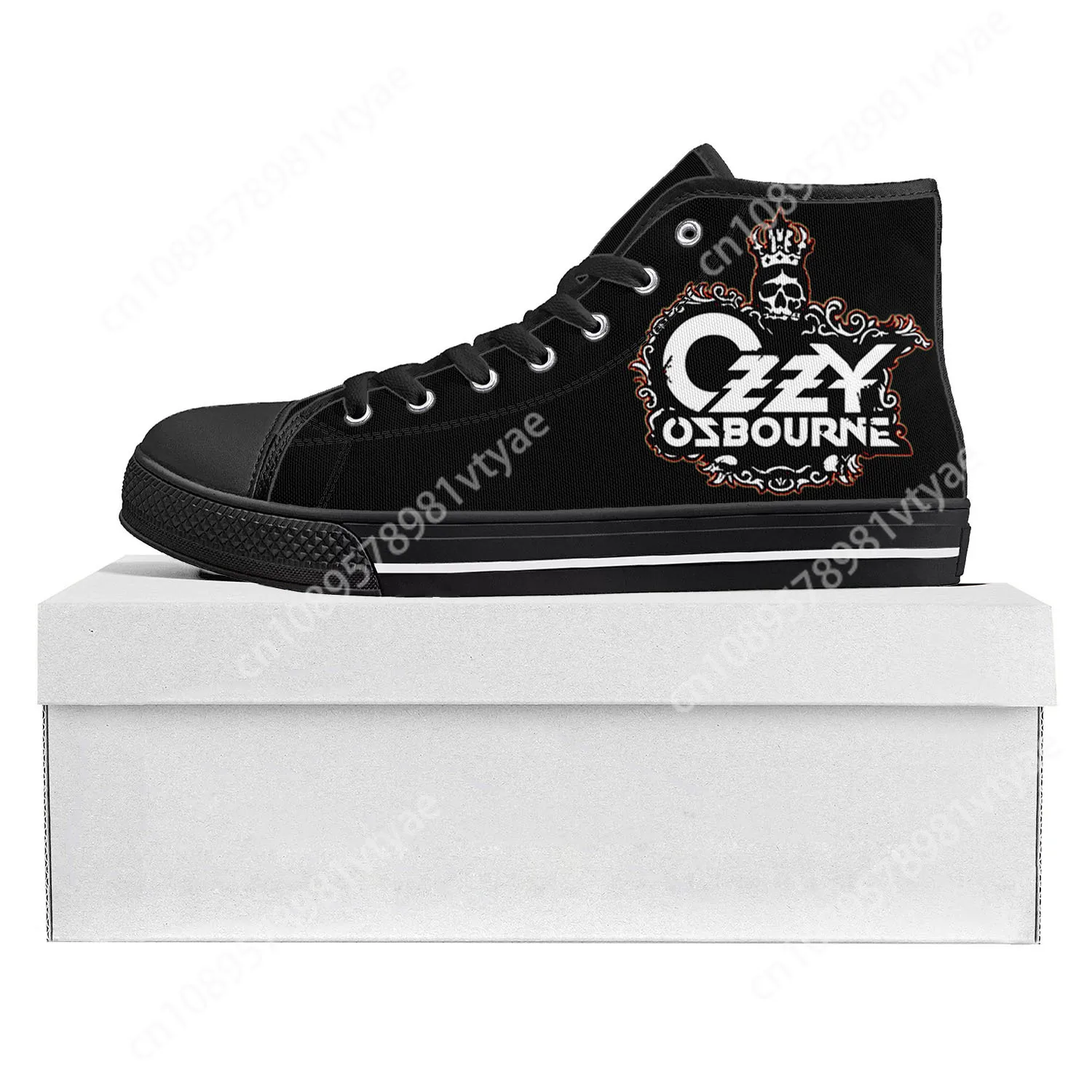 Ozzy Osbourne Metal Rock Singer Pop High Top High Quality Sneakers Mens Womens Teenager Canvas Sneaker Couple Shoes Custom Shoe