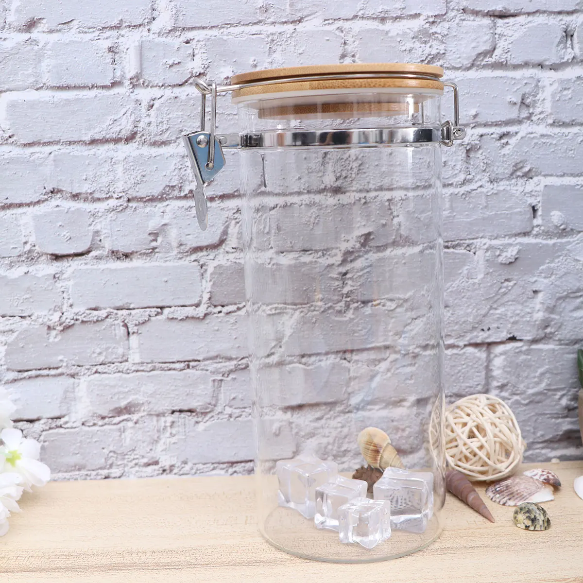 

Glass Jar Containers Sealed Canisters Kitchen Food Storage Jars with Lid Household