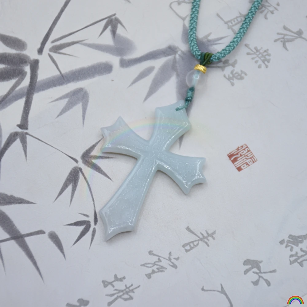 Rwbuy-Pendentif croix de diversification de qualité A, naturel, collant simple, design de marque