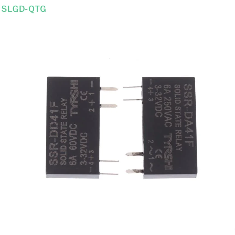 

Новый 1 шт. SSR-41FDD/41FDA твердотельные реле постоянного тока в постоянный тонкий релейный модуль 3-32 В постоянного тока 6A мини-реле бесконтактное реле на DIN-рейку