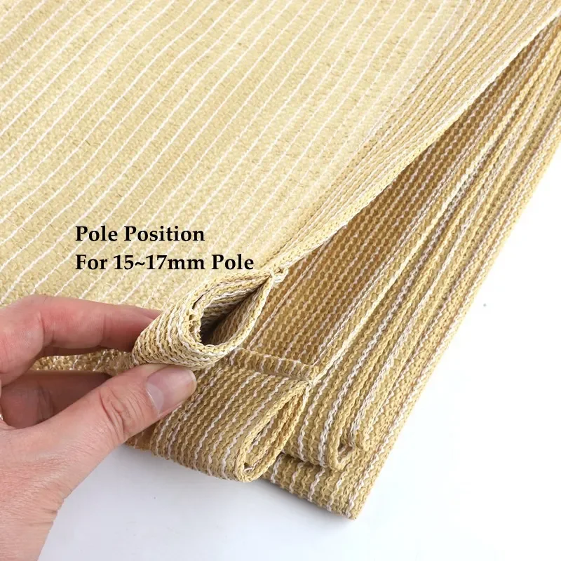 95% Shading HDPE Fabric Telescopic Wave Sun Shading Net Courtyard Pavilion Pergolas Sun Room Sliding Canopy
