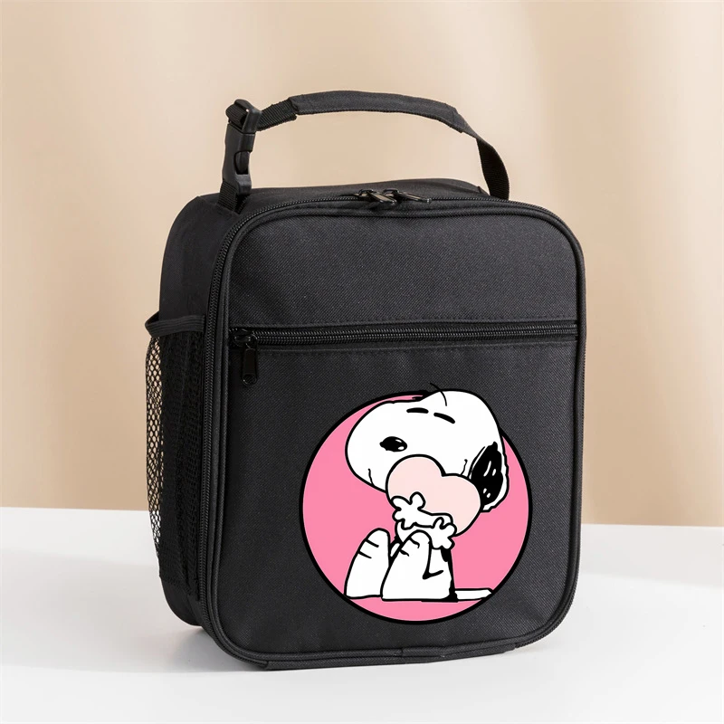 Snoopy Insulated Lunch Bag Insulation Bento Pack Aluminum Foil RiceBag Meal Pack Ice Pack Student Bento Lunch Handbag Insulation