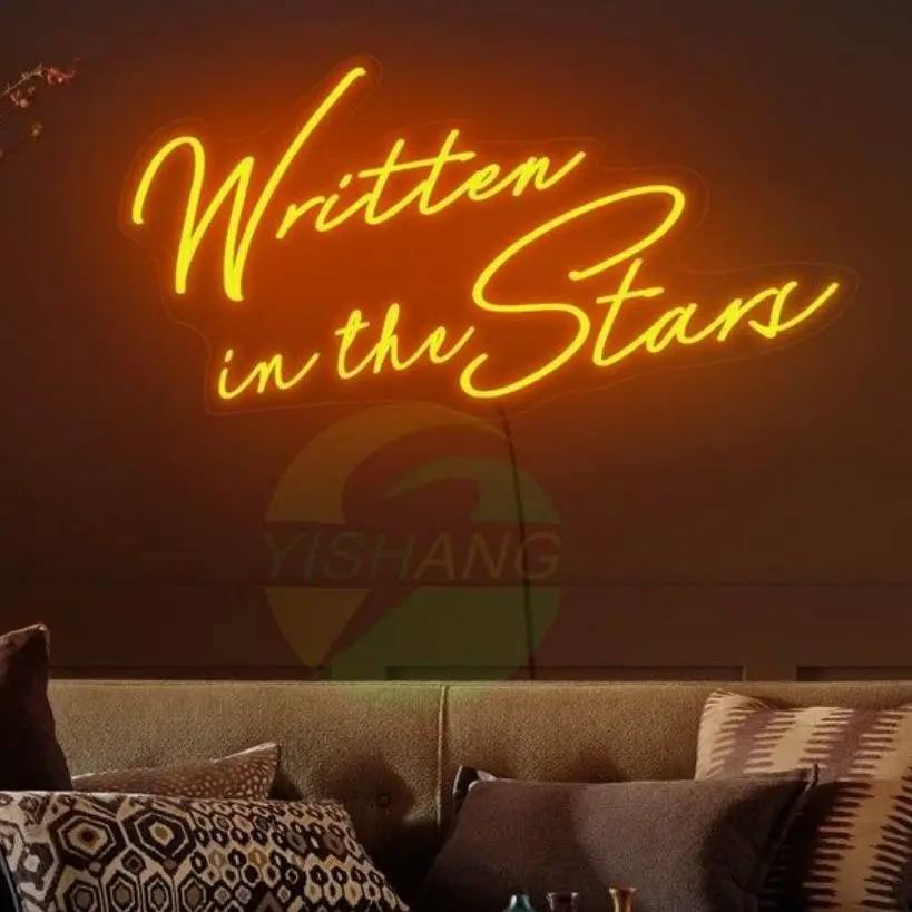 Written in The Stars Neon Sign,Written In The Stars LED Sign,Written In The Stars Light Sign,Neon Sign Bedroom,Led Neon Sign