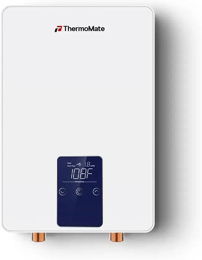 Tankless Water Heater Electric for Sink Faucet, 4500W 110~120V Small Point of Use Instant Hot Water Heater ETL Approved with Tem