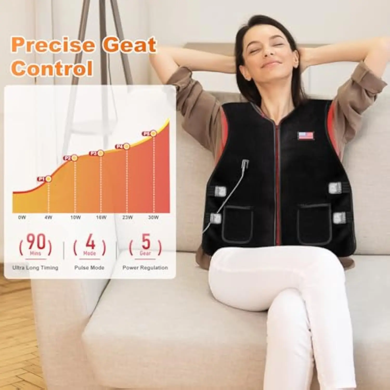 Hot selling：Best Sale Electric Usb Rechargeable Battery Powered Heated for Winter Coat  9 Heated Zones Heated Vest for Win
