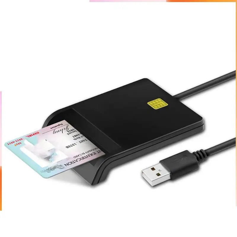 

A92Z 5X USB Smart Card Reader For Bank Card IC/ID EMV Card Reader For Windows 7 8 10 For Linux OS USB-CCID ISO 7816