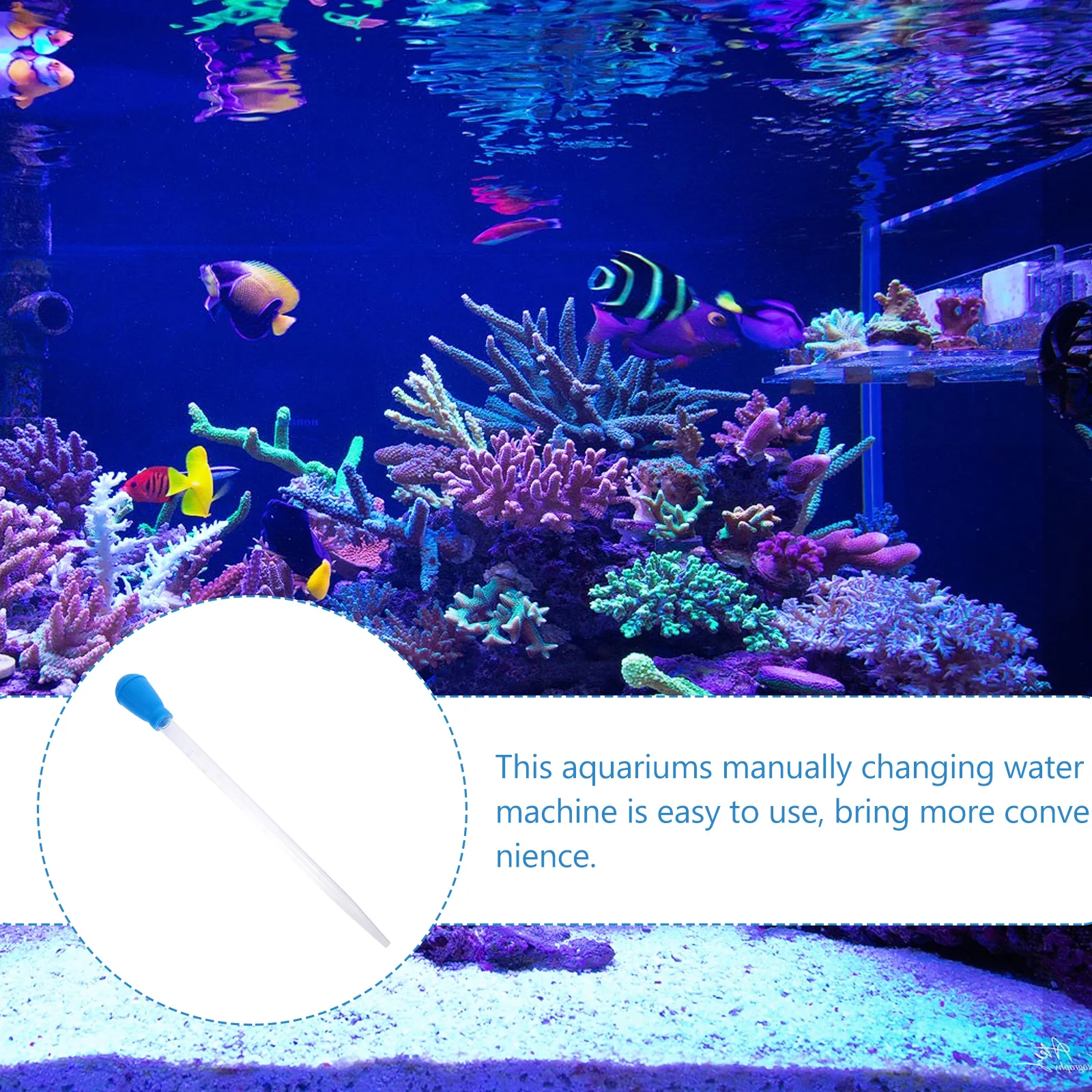 

Fish Tank Mini Water Changer Long Tube Manual Aquarium Sewage Removal Tool for Easy Cleaning and Efficient Water Change