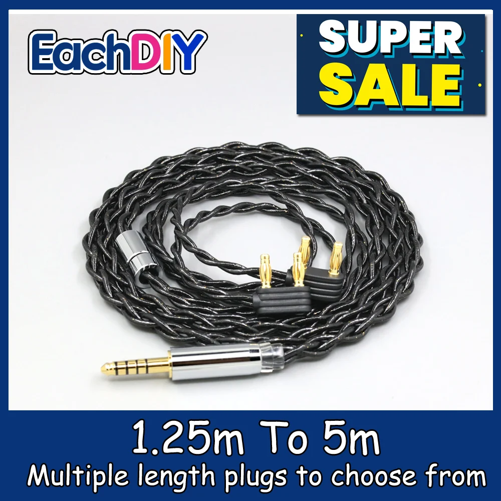 

99% Pure Silver Palladium Graphene Floating Gold Cable For Austrian 800s ud701 The Composer Headphone LN008780