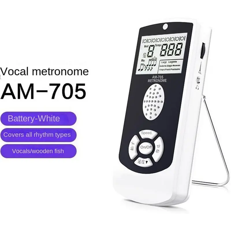 A89E-Digital Electronic Metronome With Timer And Vocal Counting For Guitar, Piano, Drum& All Instruments