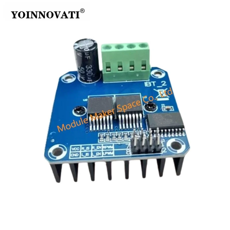 BTS7960 43A H-bridge High-power Motor Driver Module High-power Smart Car Motor Semiconductor Refrigeration