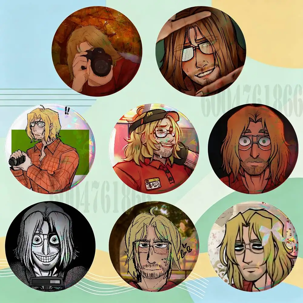 J-Jacob Alden Badges 25 32 44 58 75 mm Round Customizable Wholesale Fan goods Self-made fan freebies