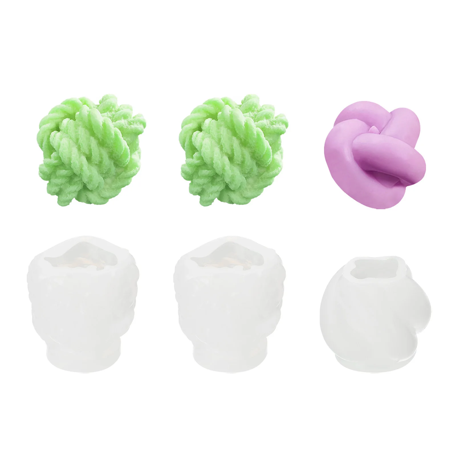 3D Silicone Nó Bola Vela Fazendo Molde, Molde Multi Forma, Artesanato De Resina, Fazendo Para Mesa, Decoração De Casa