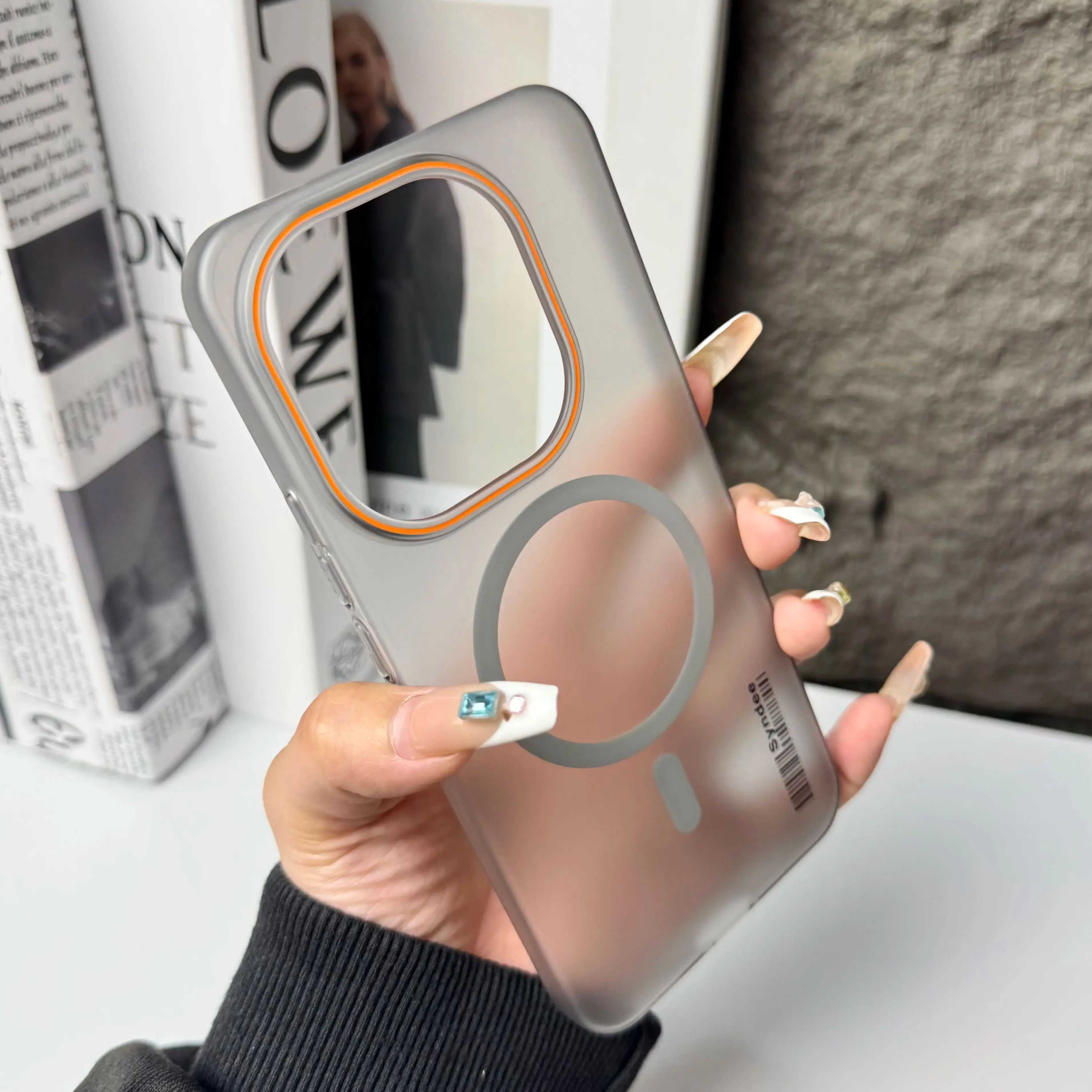 حافظة كاندي PC رسمية غير لامعة لهاتف Magsafe لهاتف OPPO Find X9 X8 X7 Ultra Pro X8S Plus غطاء صلب مغناطيسي شفاف بلوري #6