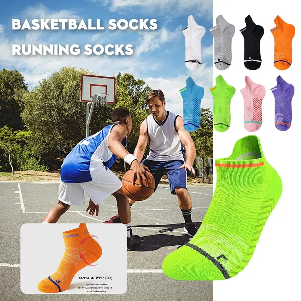 Chaussettes mi-mollet en coton rayé unisexe, chaussettes de course chaudes, absorbant la sueur, chaussettes de sport pour hommes, chaussettes