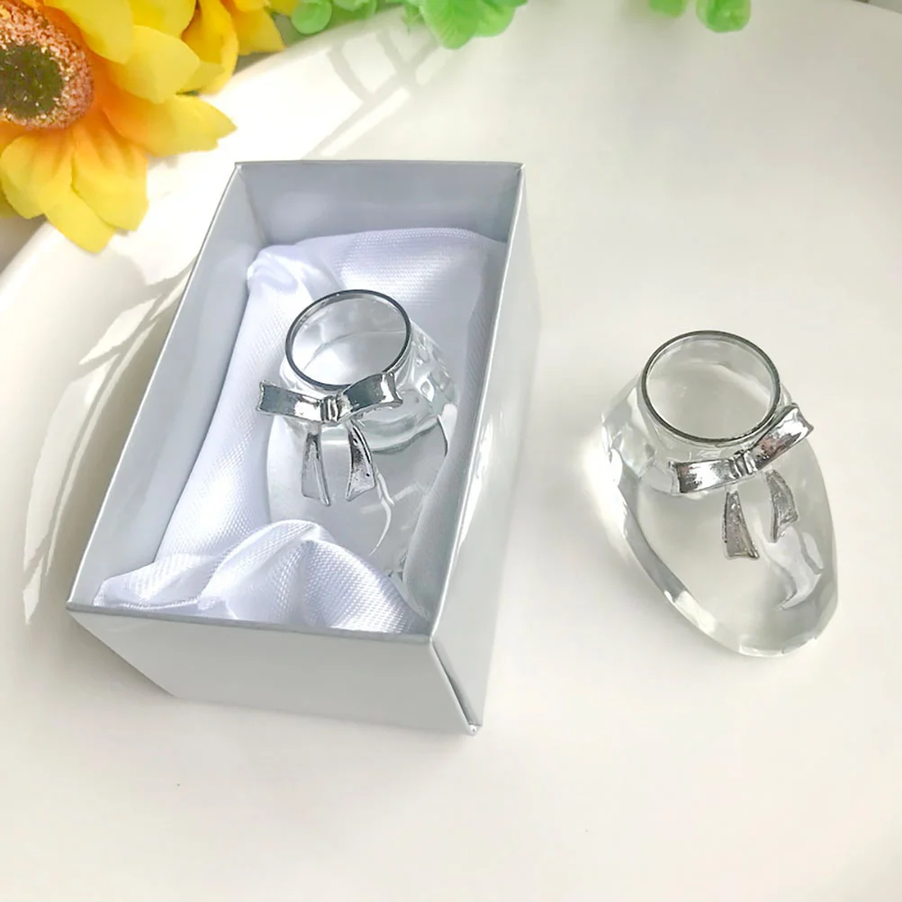 

Crystal Baby Shoe Decor Small Shower Party Guest Return Favor Souvenir Gift Crystal Shoe Guest Return Gift