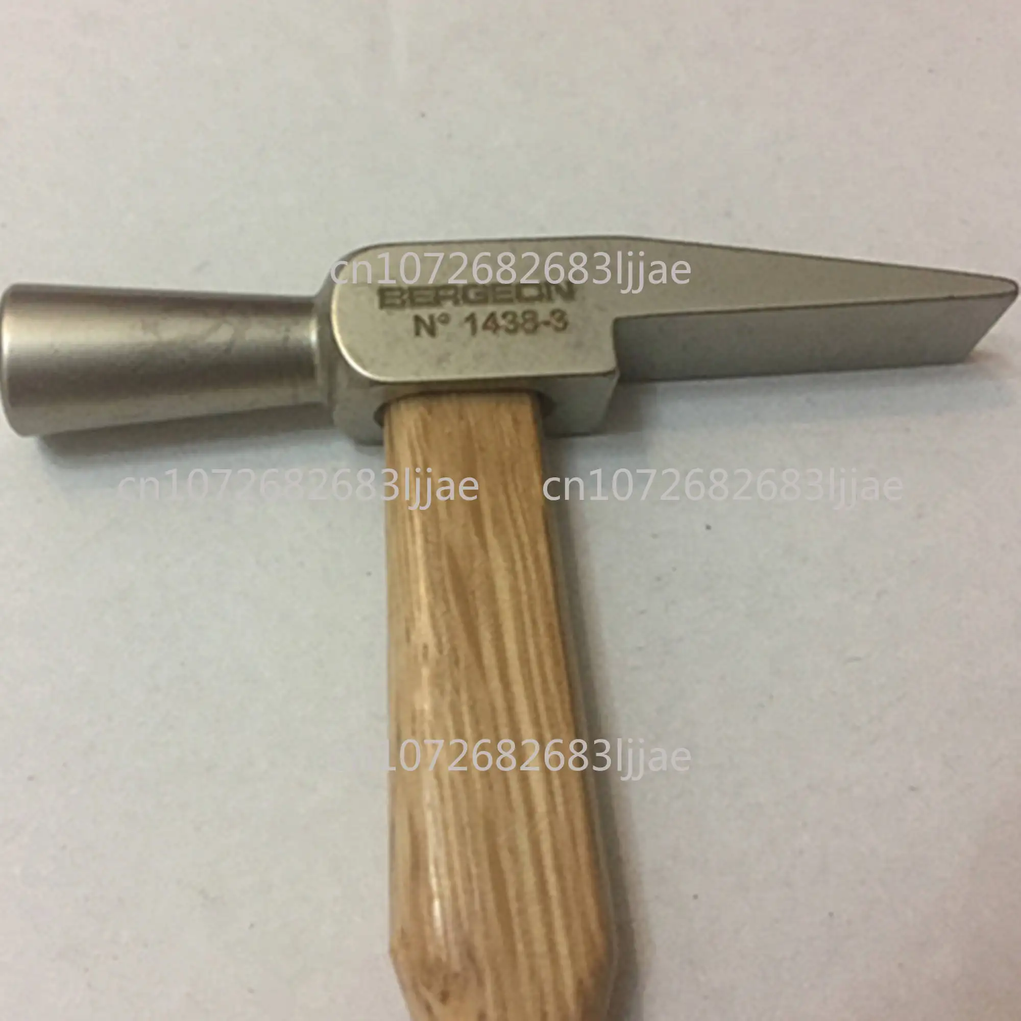 سويسرا المستوردة 1438-1 2 3 مقبض خشبي مطرقة فولاذية، مطرقة، أداة إصلاح الساعة، مطرقة الساعة