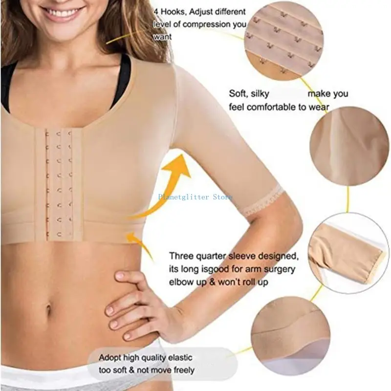 652B Soft Supportive Sports Bra Shapewear Tops For Yoga Exercise And Casual Outfits