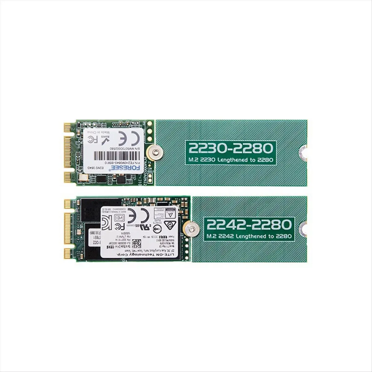 PROFESSIONAL USE M.2 NGFF NVME Extended Transfer Card Adapter Expansion Rack Board 2242 to 2280 Extended M.2 2242 Lengthened to