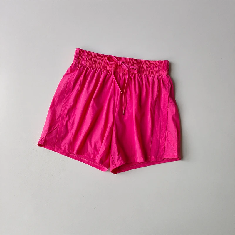Neue Sommer-Sportshorts für Damen, lockere, schnelltrocknende, nicht durchsichtige Fitnesshose, Trainings-, Yoga- und Pilates-Shorts – Detail 3