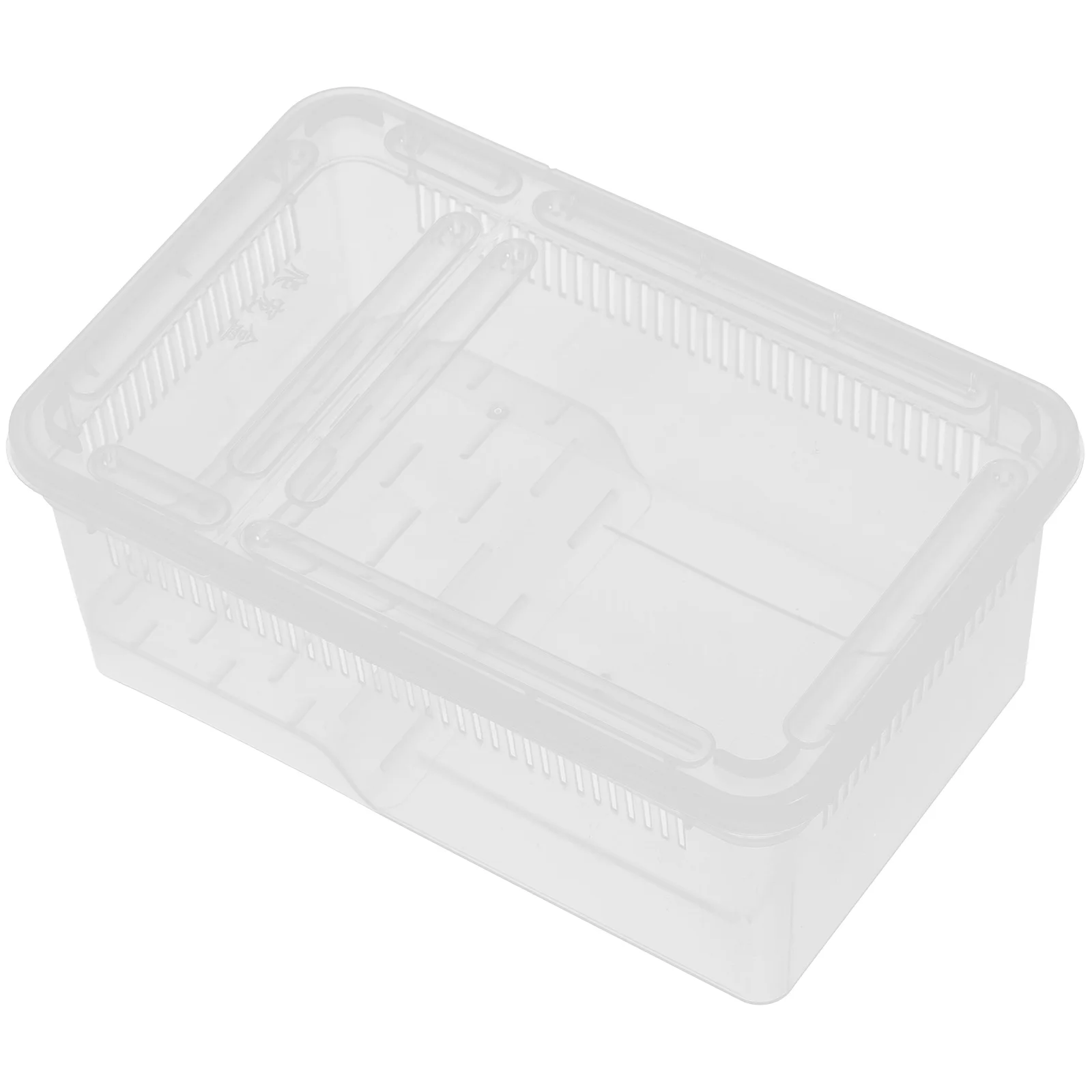 

Transparent Plastic Reptile Terrarium Breathable Holes For Feeding Hatching Transporting Portable Reptile Habitat Lizard