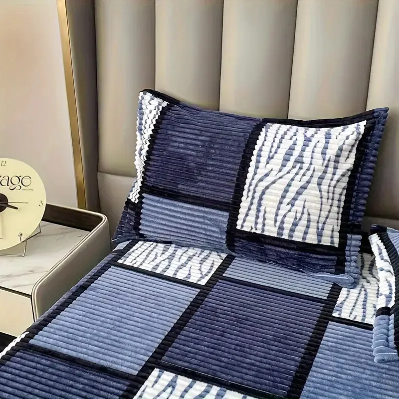 2 szt./komplet Flanelowe poszewki na poduszki 100% poliester Miękkie, ciepłe, luksusowe pościel na wszystkie pory roku Nowoczesne, proste akcesoria do sypialni