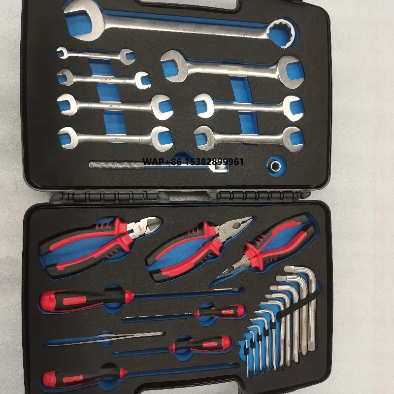 

Набор инструментов из 28 предметов из нержавеющей стали на заказ (OEM), ручной, для различных областей применения, в жестком кейсе