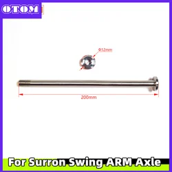 Motorcycle Swing ARM Axle With Nut Screw For Sur ron Light Bee X S Surron Original Parts Electric Off-road Rear Fork Mid.Shaft