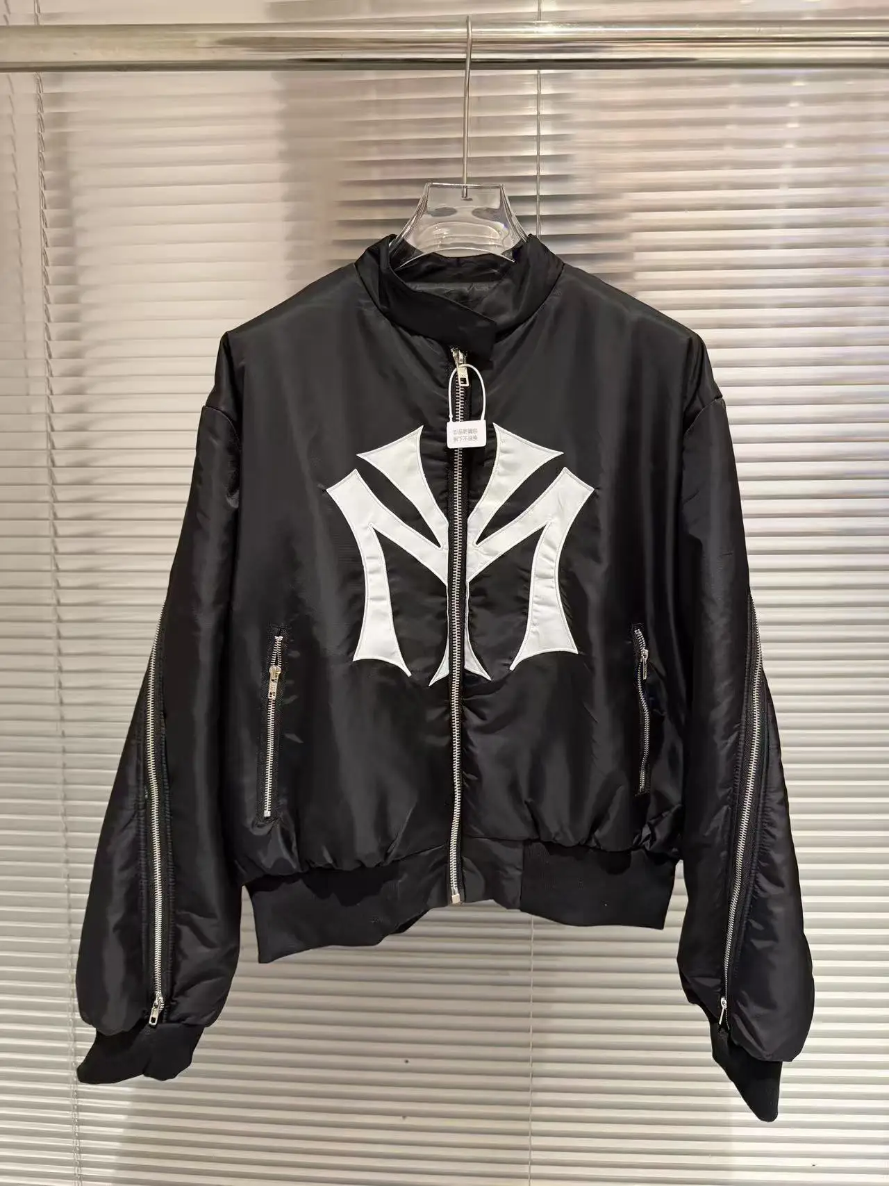 

25ss Высокое качество на молнии Mowalola куртка пилота американский стиль уличная мода для мужчин женщин свободный повседневный стиль 3D стиль винтаж