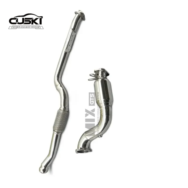 High Performance exhaust Downpipe for Intelligent W204 Mercedes Benz C180/C200/C260 quality Stainless Steel Exhaust auto parts