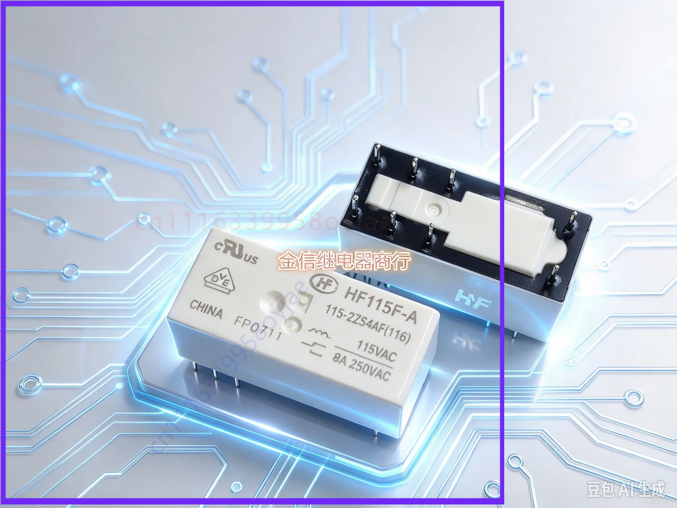 10PCS Offer for HF115F-A/115-2ZS4AF 115VAC Relay,New Original