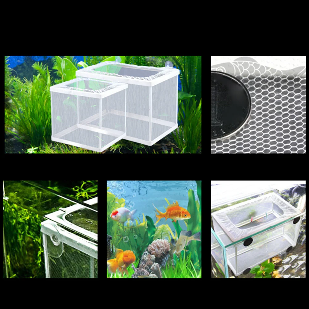 

Aquarium Breeding Box Large Size Fish Hatchery Net With Suction Cups Water Tank Fish Box For Hatchery Pet Supplies