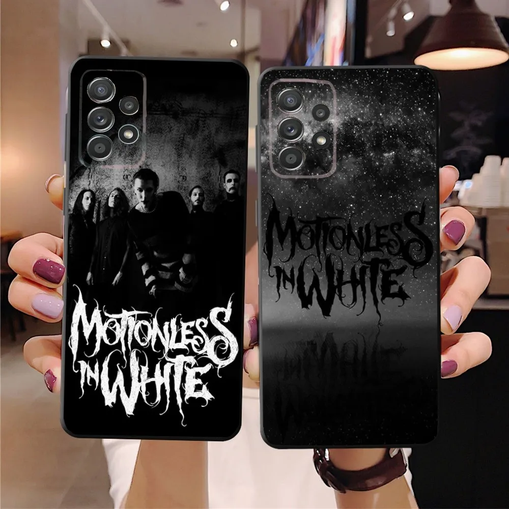 M-Motionless In White чехол для телефона для SamsungS24,23,22,21,S20 Ultra Pro 10,S30Plus,S9,20lite Ultra Black Cover