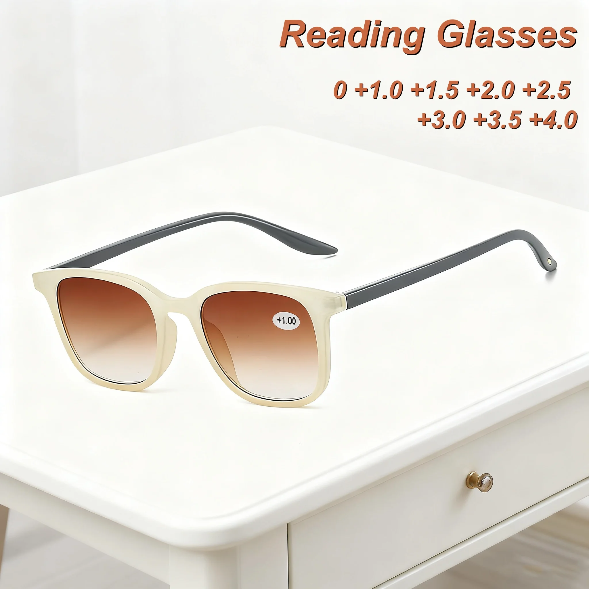 

2025 New Fashionable Personalized HD Women's Reading Glasses Ultra Light Neutral Premium Elegant Luxury Sunscreen Glasses