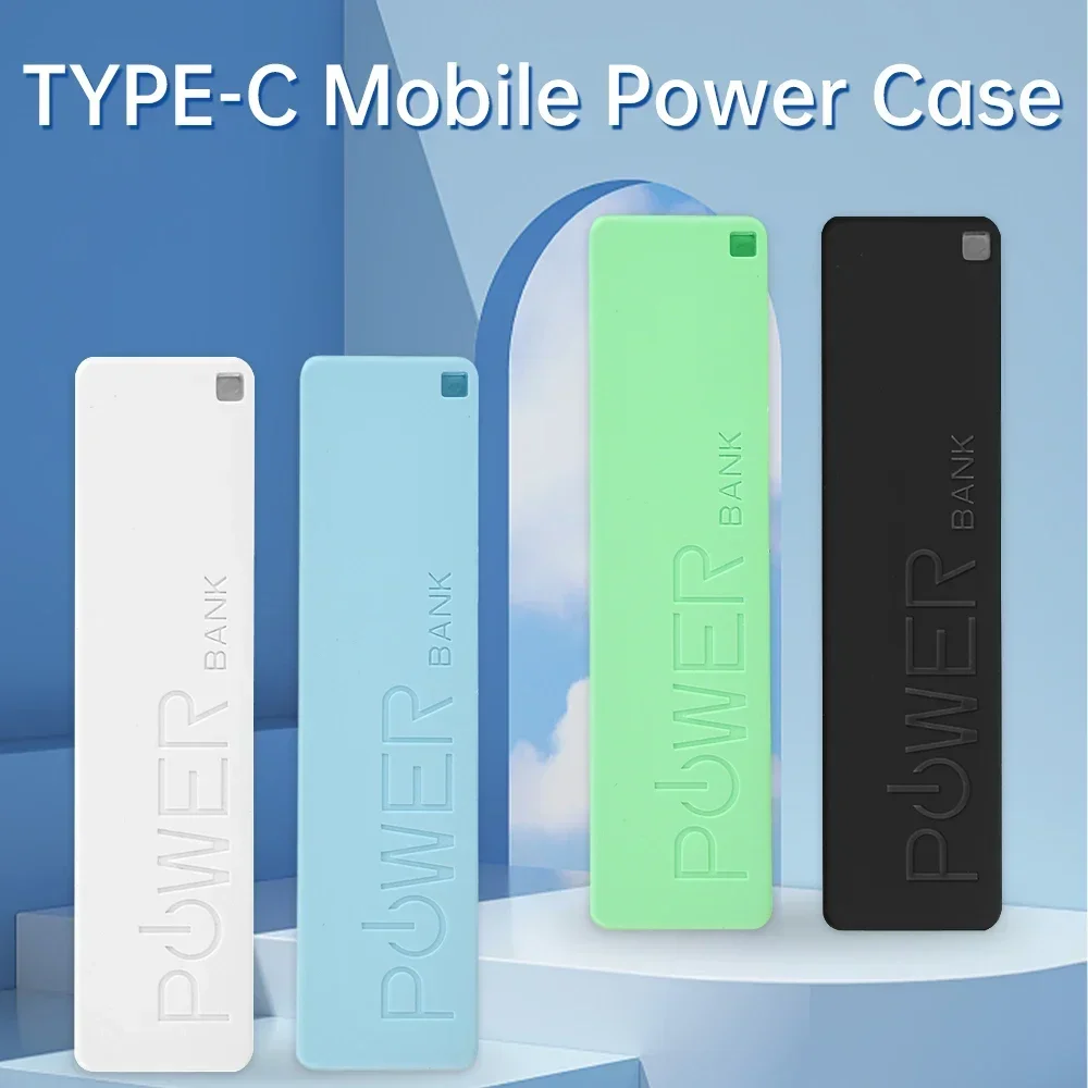 DIY TYPE-C 1 Section 18650 Power Bank Battery Charger Case Portable USB Power Bank Kit Storage Case Mobile Power Supply Box