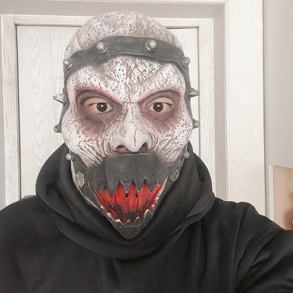 

Маска для вечеринки, маска воина с черепом ужасов, реквизит для дома с привидениями, винтажная маска воина викингов для вечеринки, дом с привидениями, карнавал