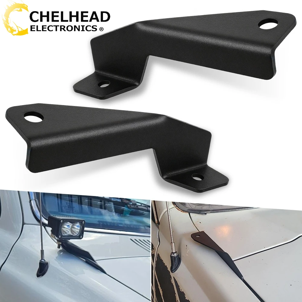 2 PCS Lamp Bracket Hood Hinge Mounting Bracket, for Off-Road LED Work Lighting, Toyota 4Runner 1989-1995 Third Generation Pickup