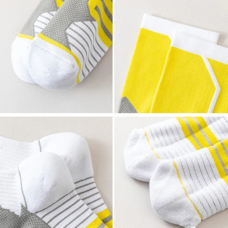 1Pair Men\'s Stretch Compression Cycling Socks Long Bag Trend Personalized Stockings Nylon Men Women\'s Absorbent Pressure Socks