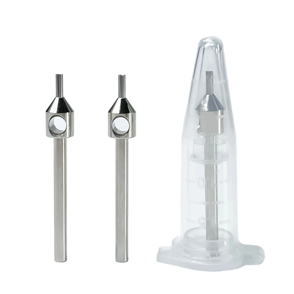 316 Edelstahl 2,5mm Haartransplantations-Bohrer mit Stumpfer/Geriffelter Spitze, 0,7mm - 1,2mm FUE Punch Haarfollikel-Extraktionswerkzeug – Detail 3